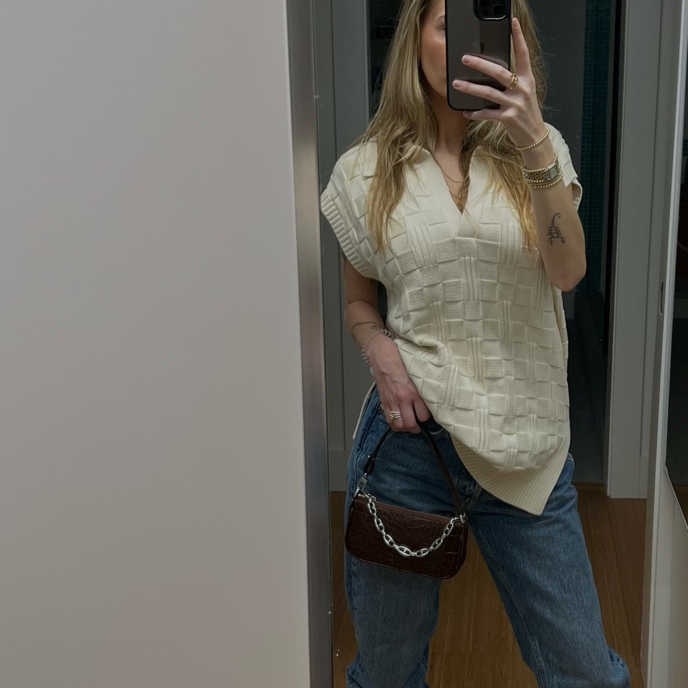 Ninety Percent Basketweave Sleeveles Top
